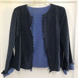 Click brand Jean colored linen jacket. Small